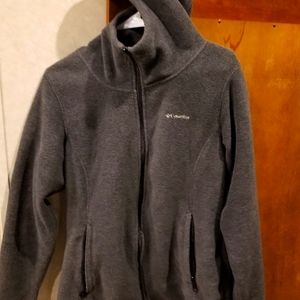 Women's SzL Columbia Fleece Jacket with hoodie